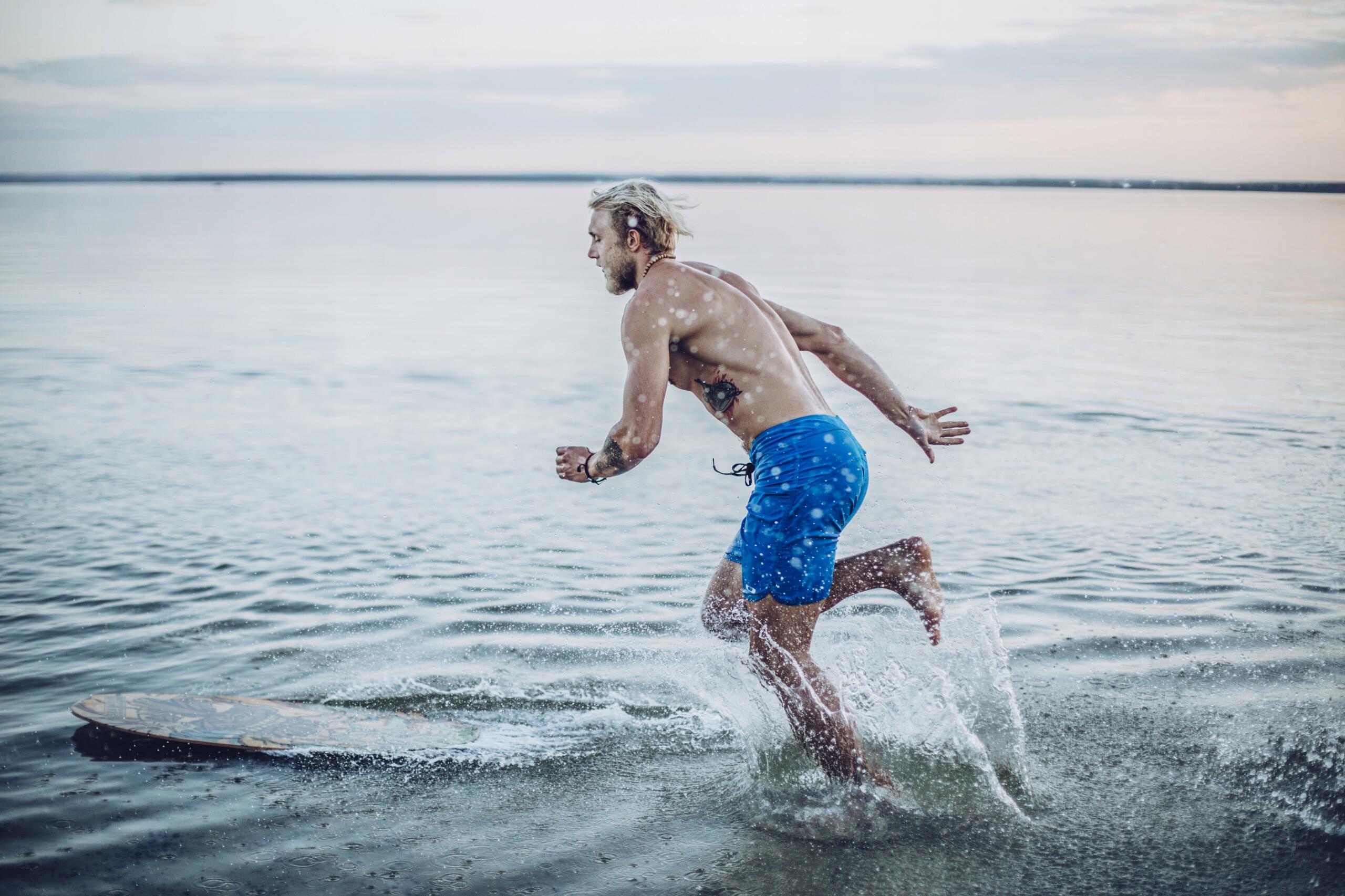 Skimboard plażowy dla dzieci i dorosłych Pakalolo Old School L/XL 5/7