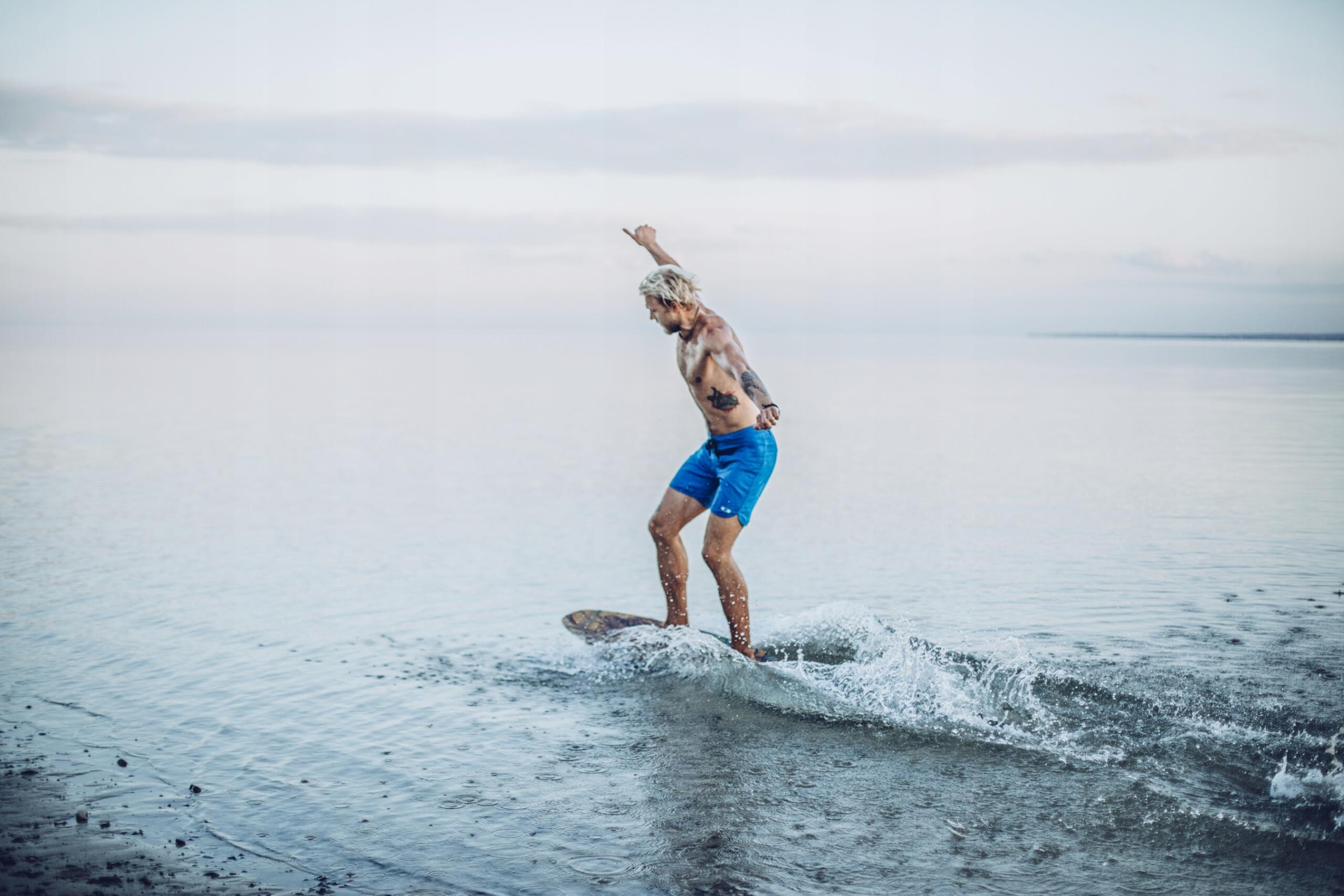 Skimboard plażowy dla dzieci i dorosłych Pakalolo Old School L/XL 7/7