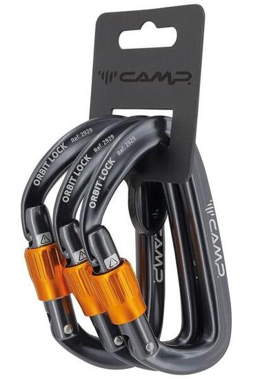 Moschettone Arrampicata Set Orbit Lock 3 Pz