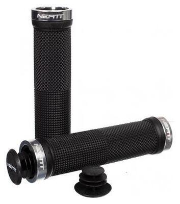 Neatt paar race handvatten zwart zilver