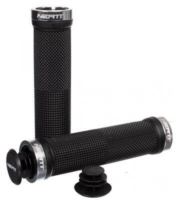NEATT Paire de Grips RACE Noir Argent