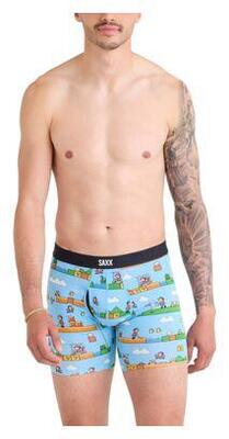 Saxx vibe xtra fly hibiscus jungle coral boxer