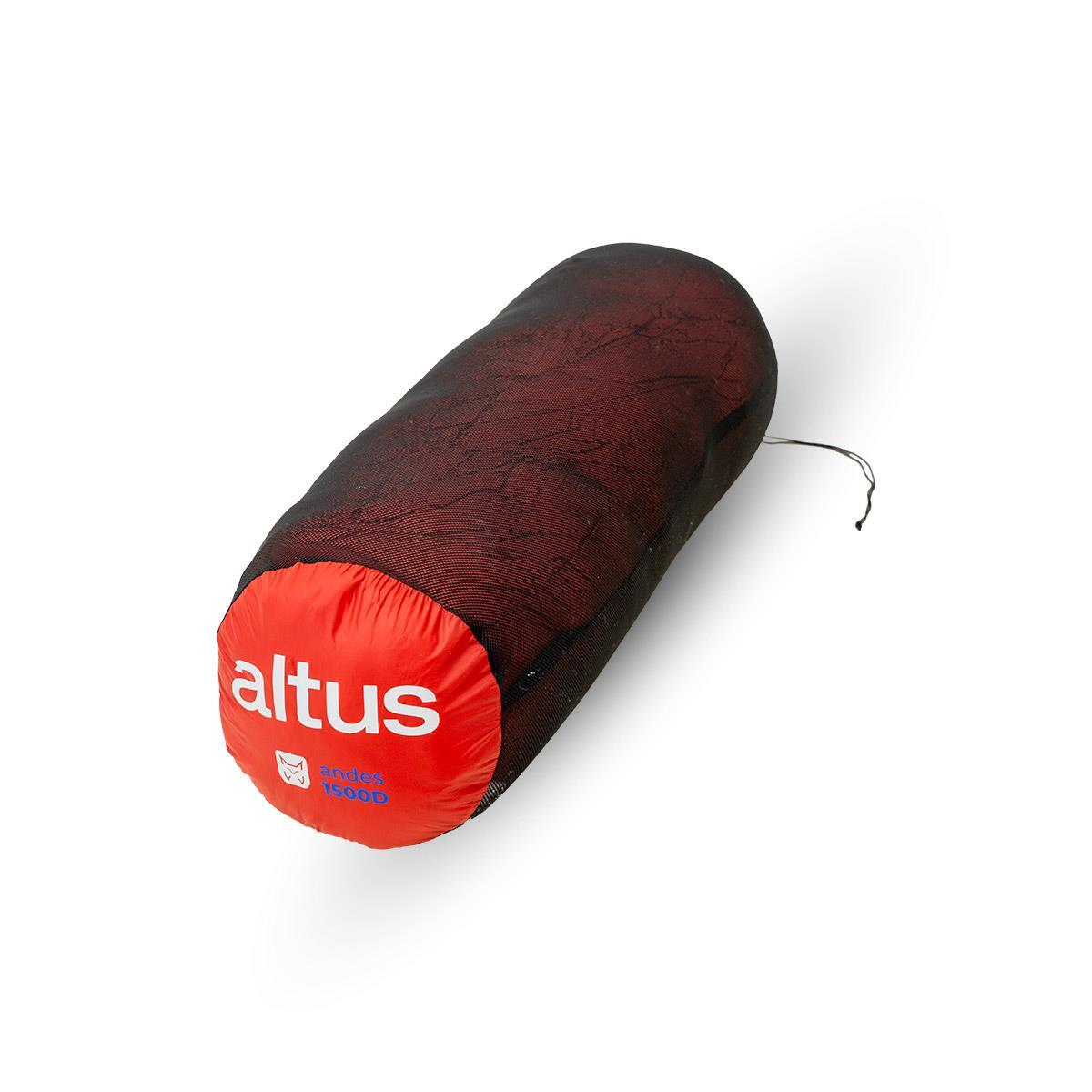 Saco de dormir Senderismo de montaña UNISEX Altus ANDES 1500 K30 ROJO 3/4