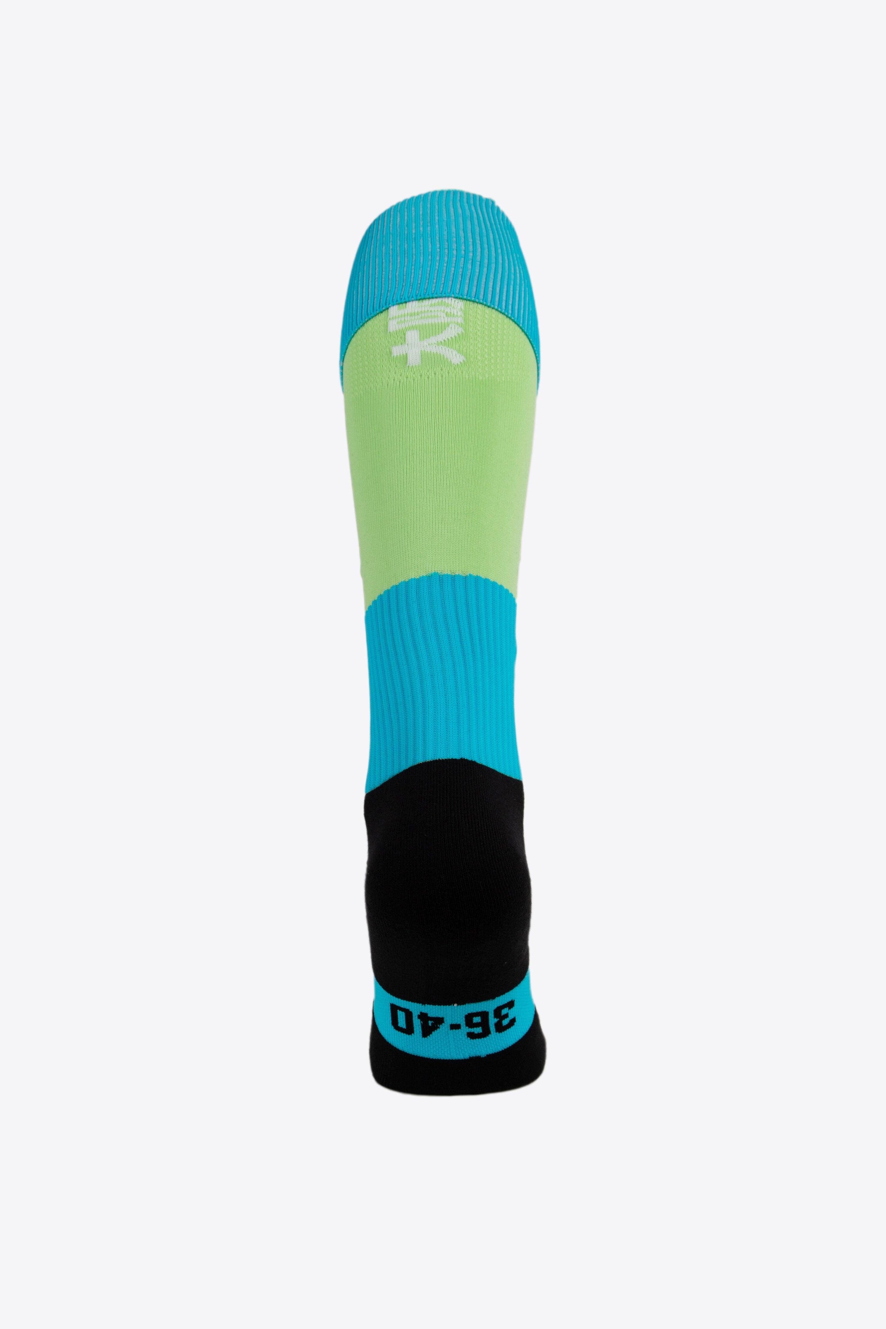 Chaussettes de hockey sur gazon Osaka | Turquoise vif-menthe néo 3/3