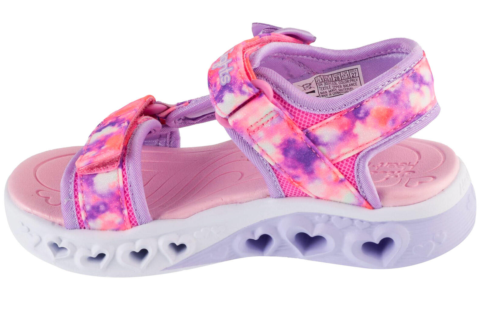 Sandały dziewczęce, S-Lights: Flutter Hearts Sandal - Blurry Love 2/4
