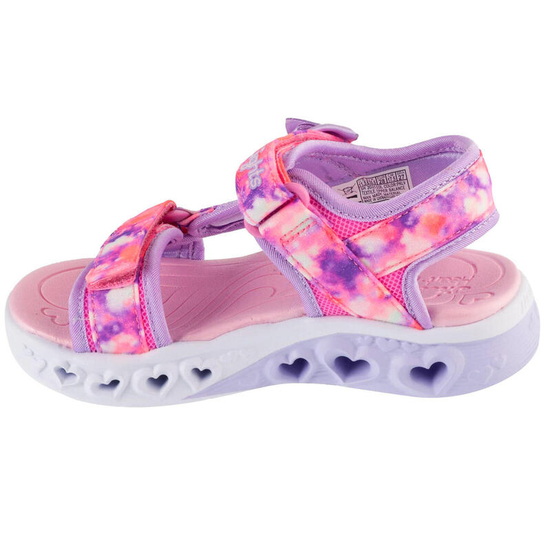 Sandały dziewczęce,  S-Lights: Flutter Hearts Sandal - Blurry Love