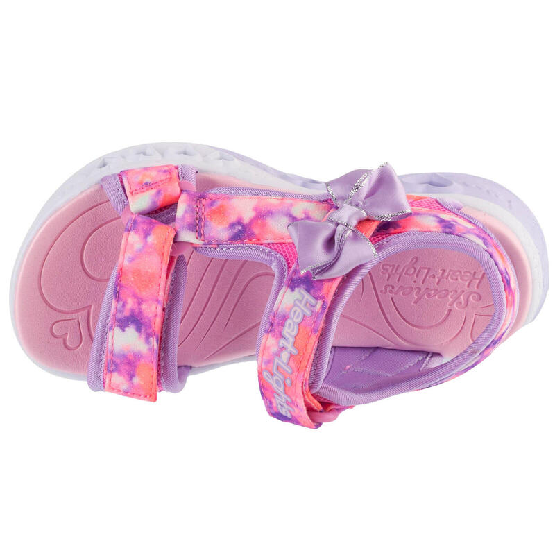 Sandały dziewczęce,  S-Lights: Flutter Hearts Sandal - Blurry Love