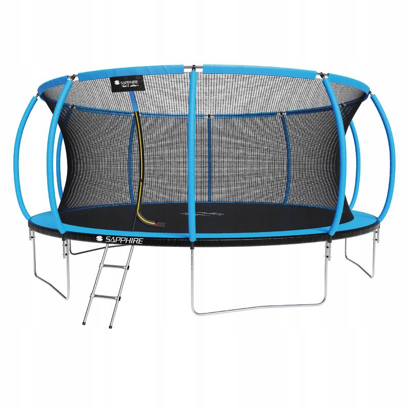 Trampolina Sapphire ST-1515W 15FT 465 cm z siatką wewnętrzną + drabinka