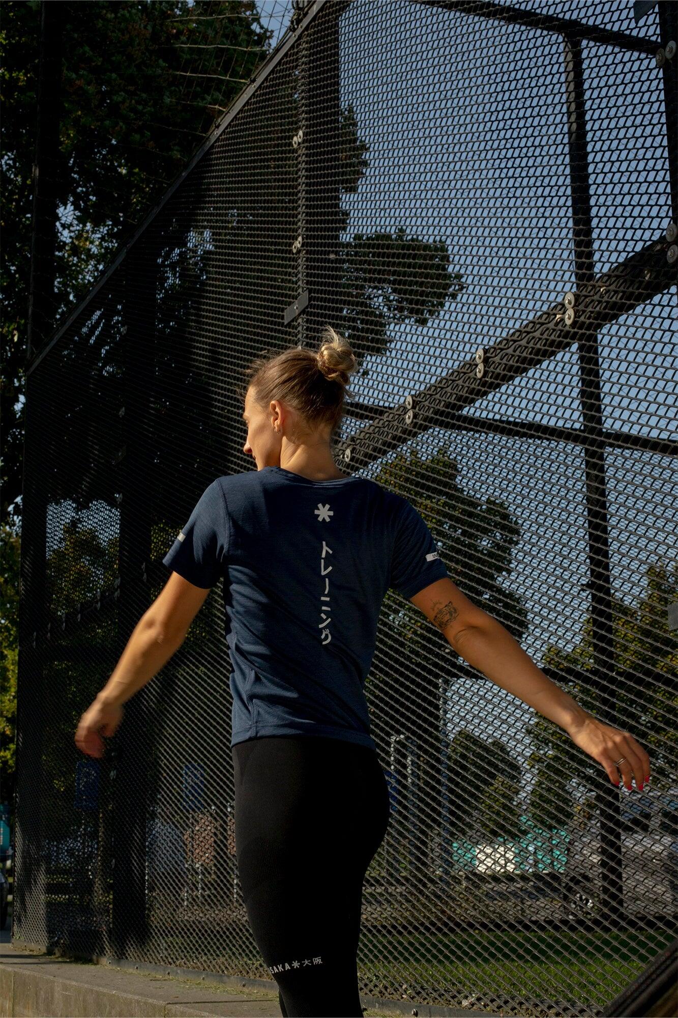 Osaka Femmes Training Tee Elite Manches Courtes | Marine 5/6