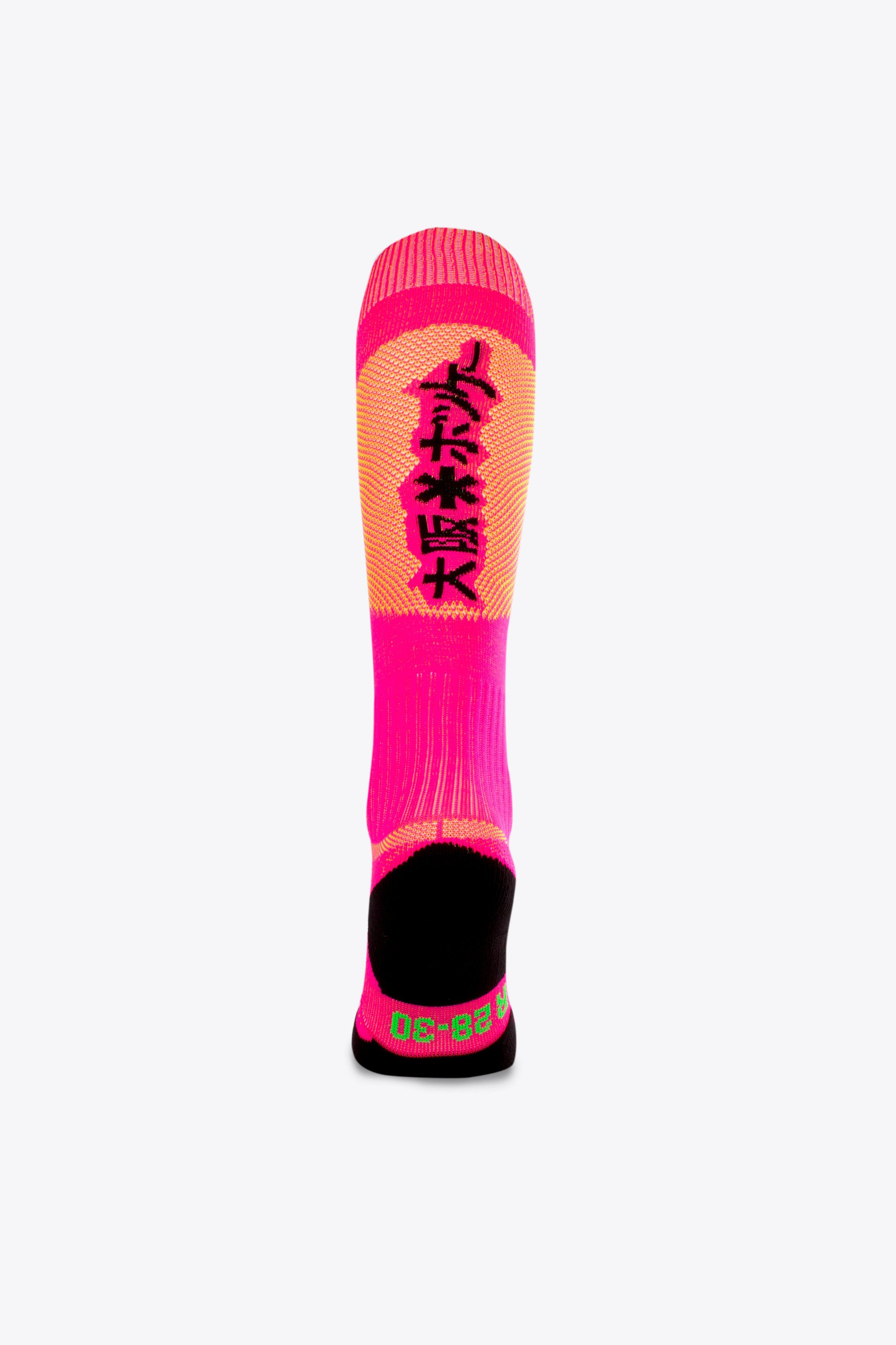 Chaussettes de hockey sur gazon Osaka | Mélange rose-jaune 3/3