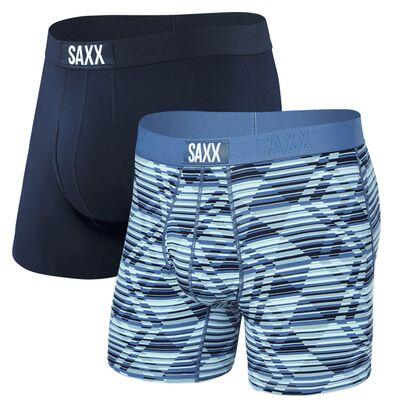 Boxer SAXX Ultra Super Soft Brief Fly 2pz - Dazed Argyle/Navy