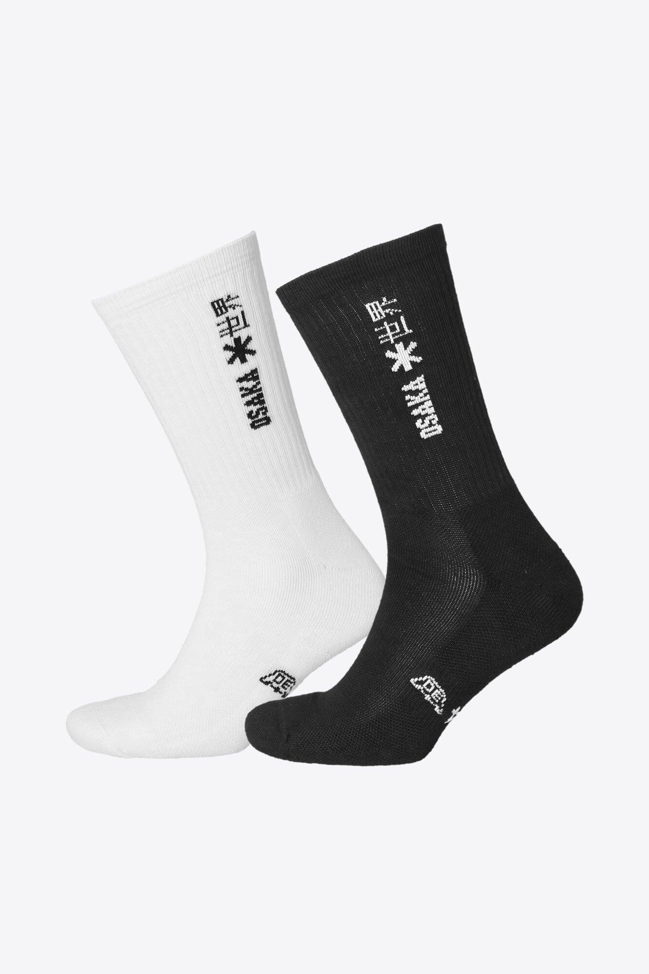 Chaussettes de sport Osaka Duo Pack | Noir-Blanc 3/4