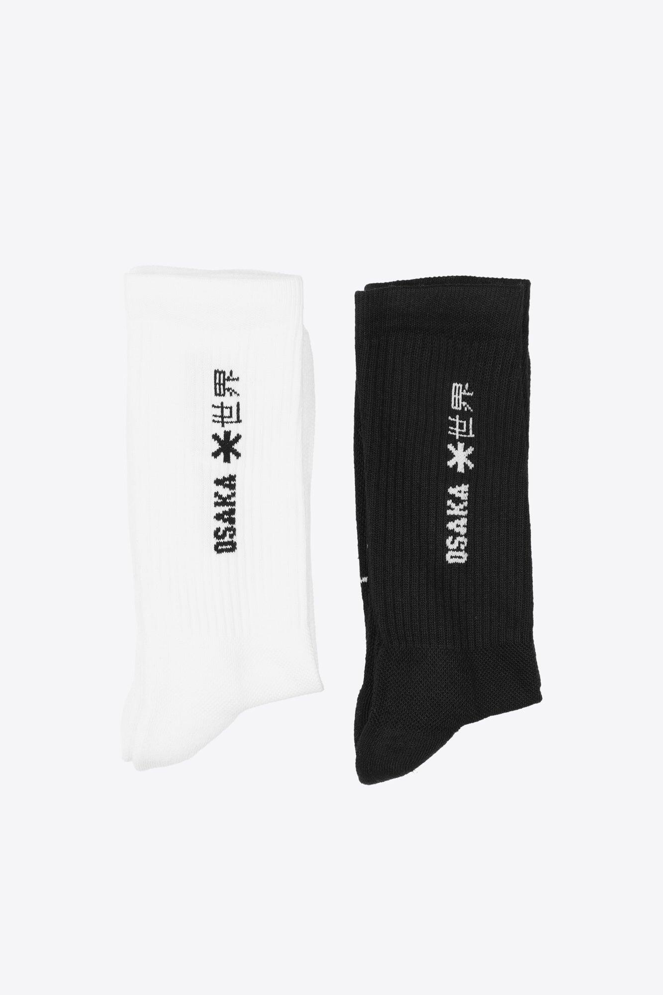 Chaussettes de sport Osaka Duo Pack | Noir-Blanc 4/4