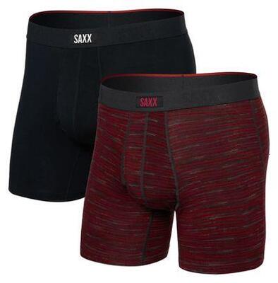 Saxx vibe xtra men's black boxer 2-pack