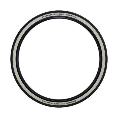 Schwalbe buitenband 26-1⅜ (37-590) delta cruiser plus zwart wit