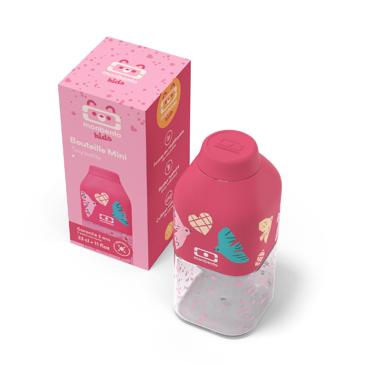 Bouteille d'eau réutilisable 330ml|Enfants|Ecole, sport, pique-nique|Positive S 4/4