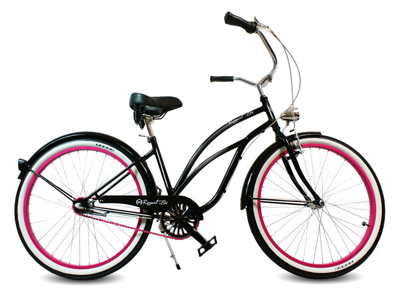 Rower miejski cruiser damski Dark Lady 28