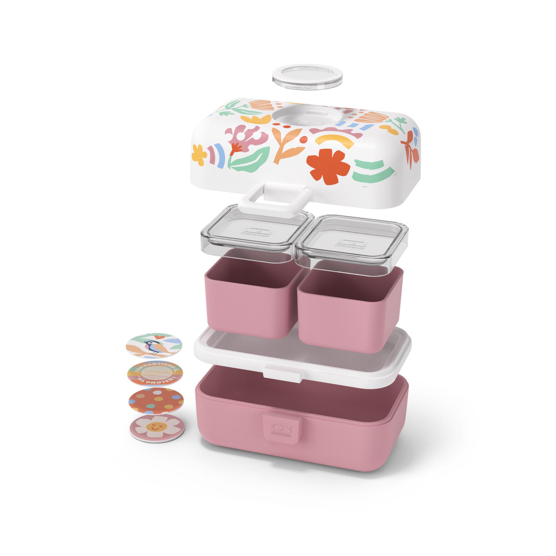 Portapranzo Portatile Per Bambini A Forma Di Gufo – 2 Scomparti, Adatto A Microonde E Frigo, Colore Viola - 3