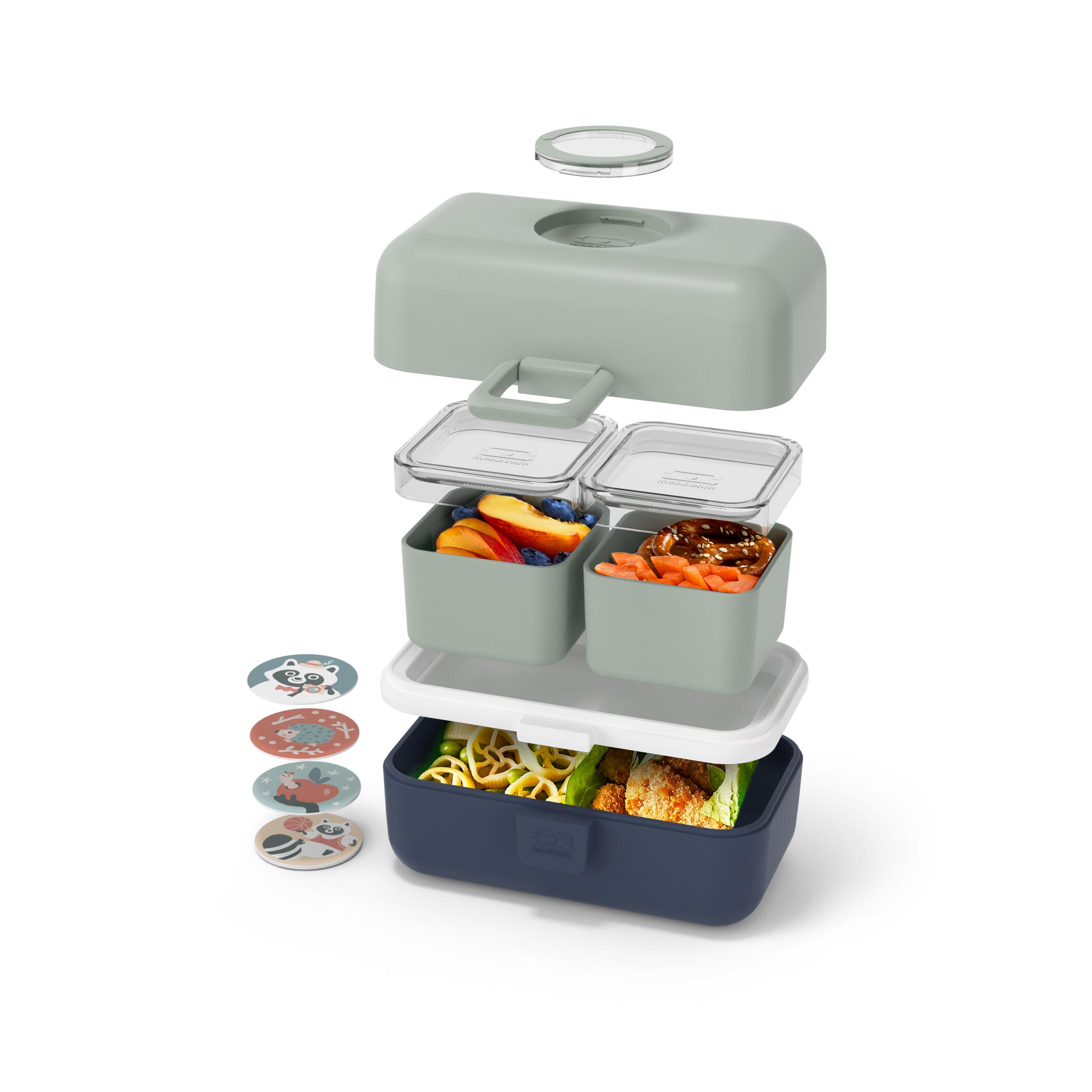 Lunchbox mit Fächern 800ml |Kinder |Schule, Picknick |Tresor 4/5