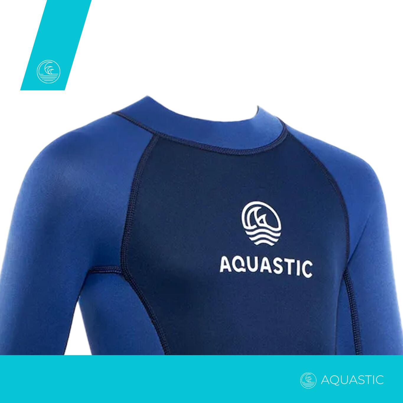 Combinaison de natation enfant AQUASTIC Wavey LG Jrb 2 mm 2/7