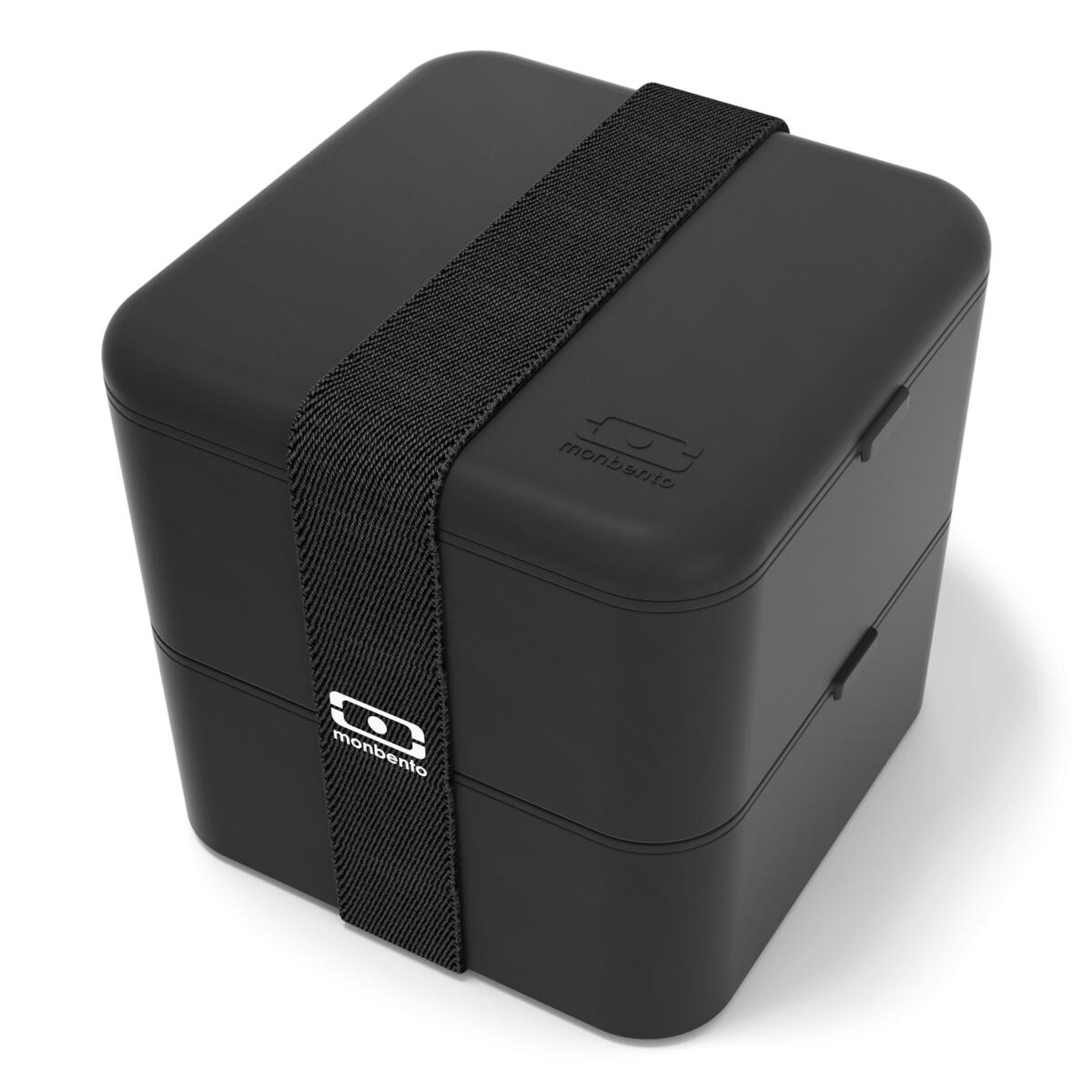 MONBENTO Portapranzo 2x850ml - 1,7L|Erwachsene |Büro, Picknick|Made in France|Square