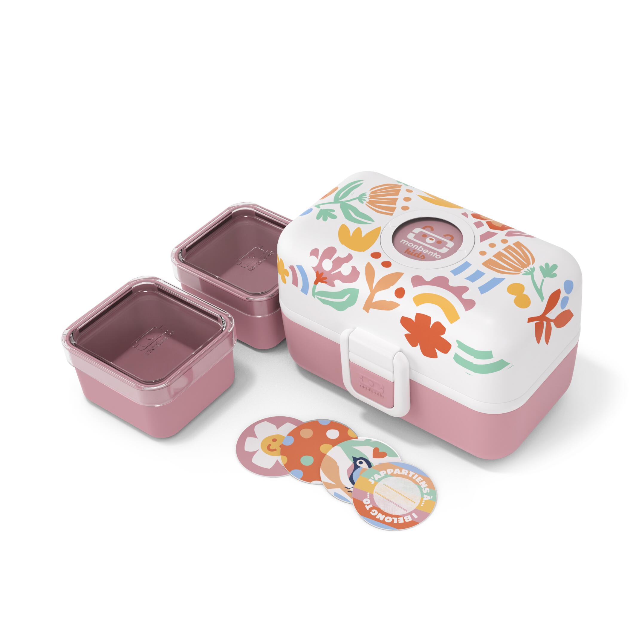 Monbento - Boite Repas/goûter À Compartiments 800ml|enfants|ecole, Pique-nique|tresor - Lunchbox - Multicolore|rose - Decathlon