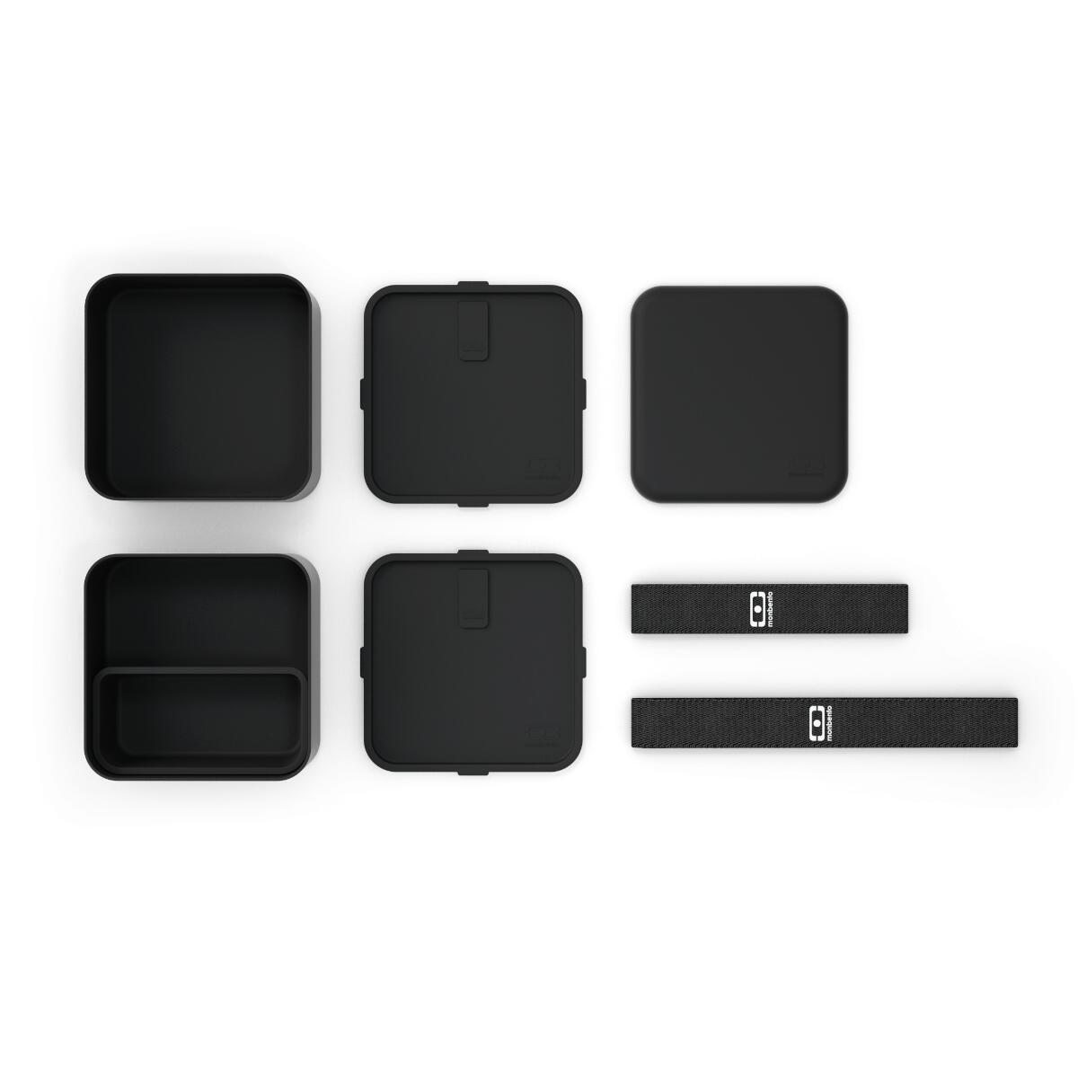 Boite repas 2x850ml - 1,7L| Adulte |Bureau, pique-nique|Made in France|Square 3/6