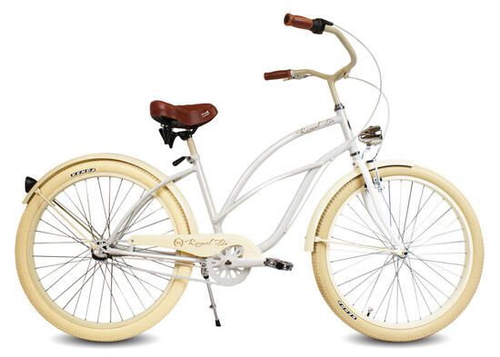 Rower miejski cruiser damski Caramel Milk 28