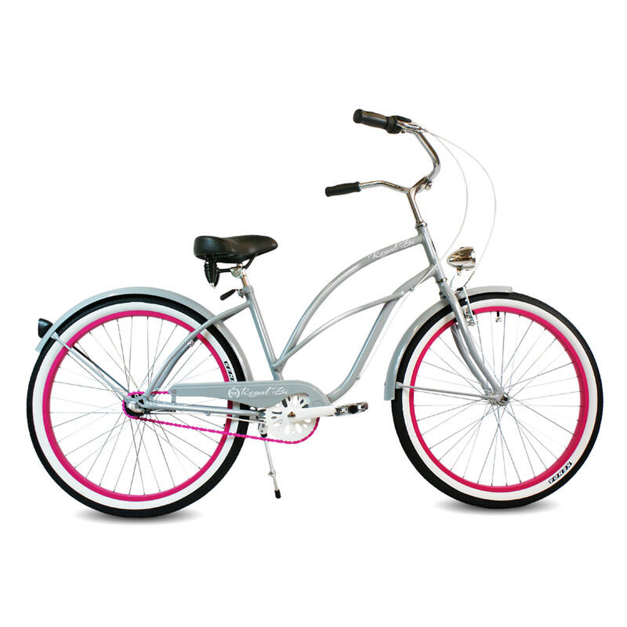 Rower Beach Cruiser Miejski Damski 18,5