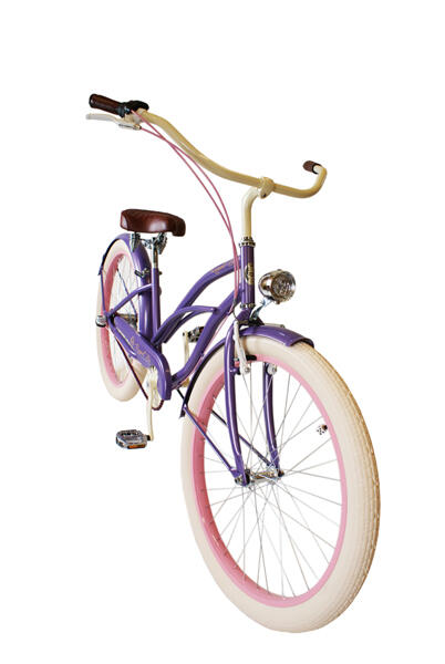 Rower beach cruiser miejski damski Violet 3/4
