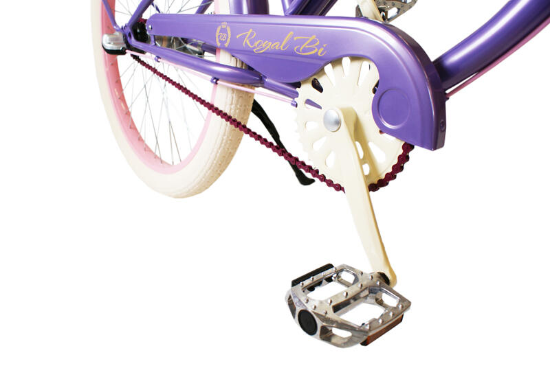 Rower beach cruiser miejski damski Violet 2/4