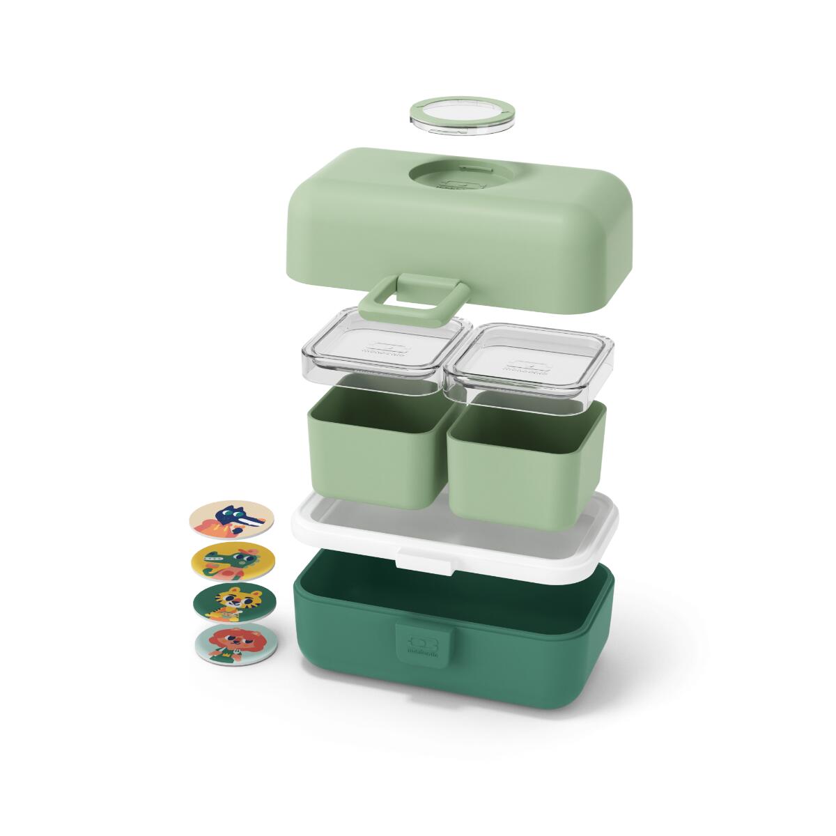 Portapranzo con scomparti 800ml |Bambini |Scuola, picnic |Tresor 4/6