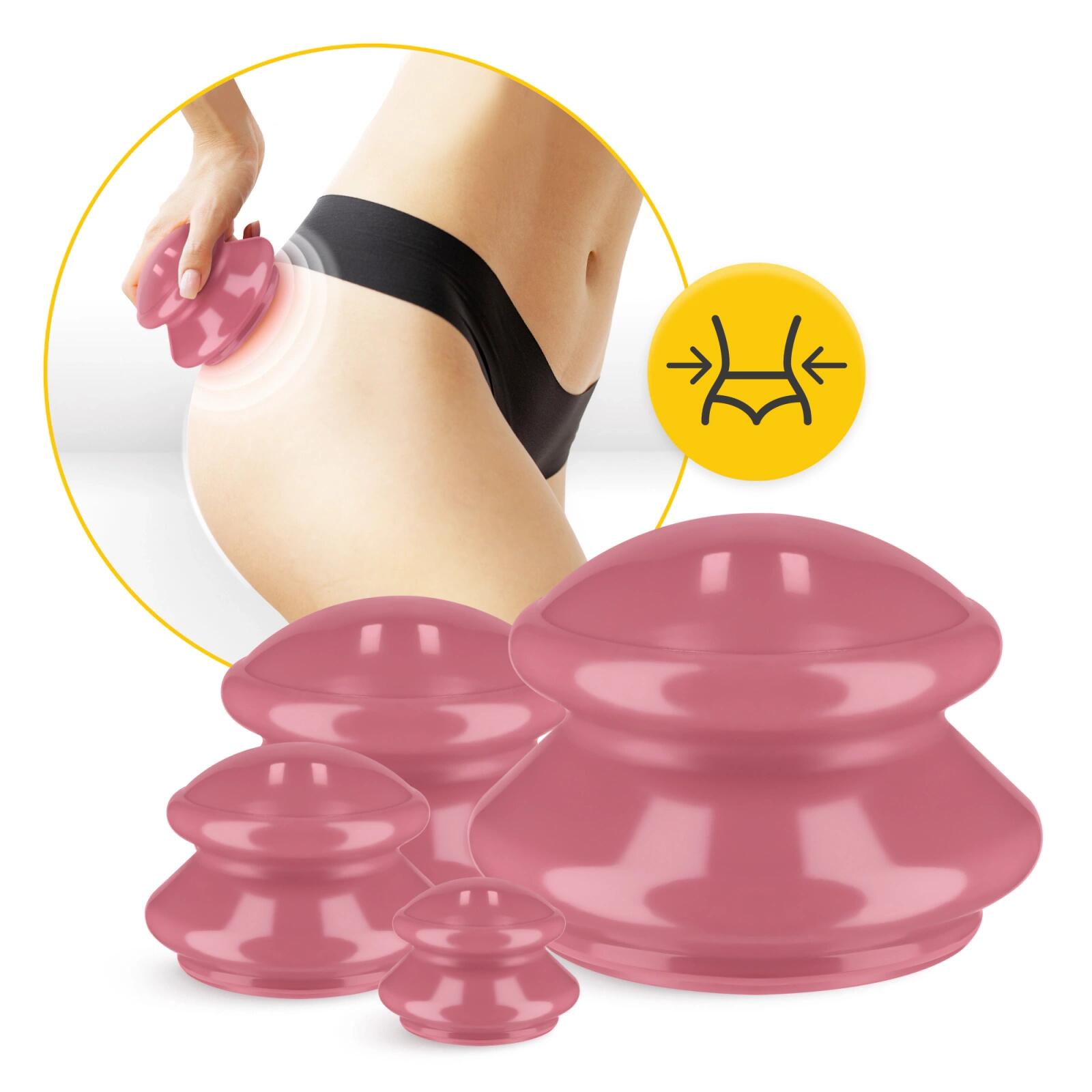 Cupping set rubber massage thuistherapie ontspanning 4st 4FIZJO PRO+ 3/7