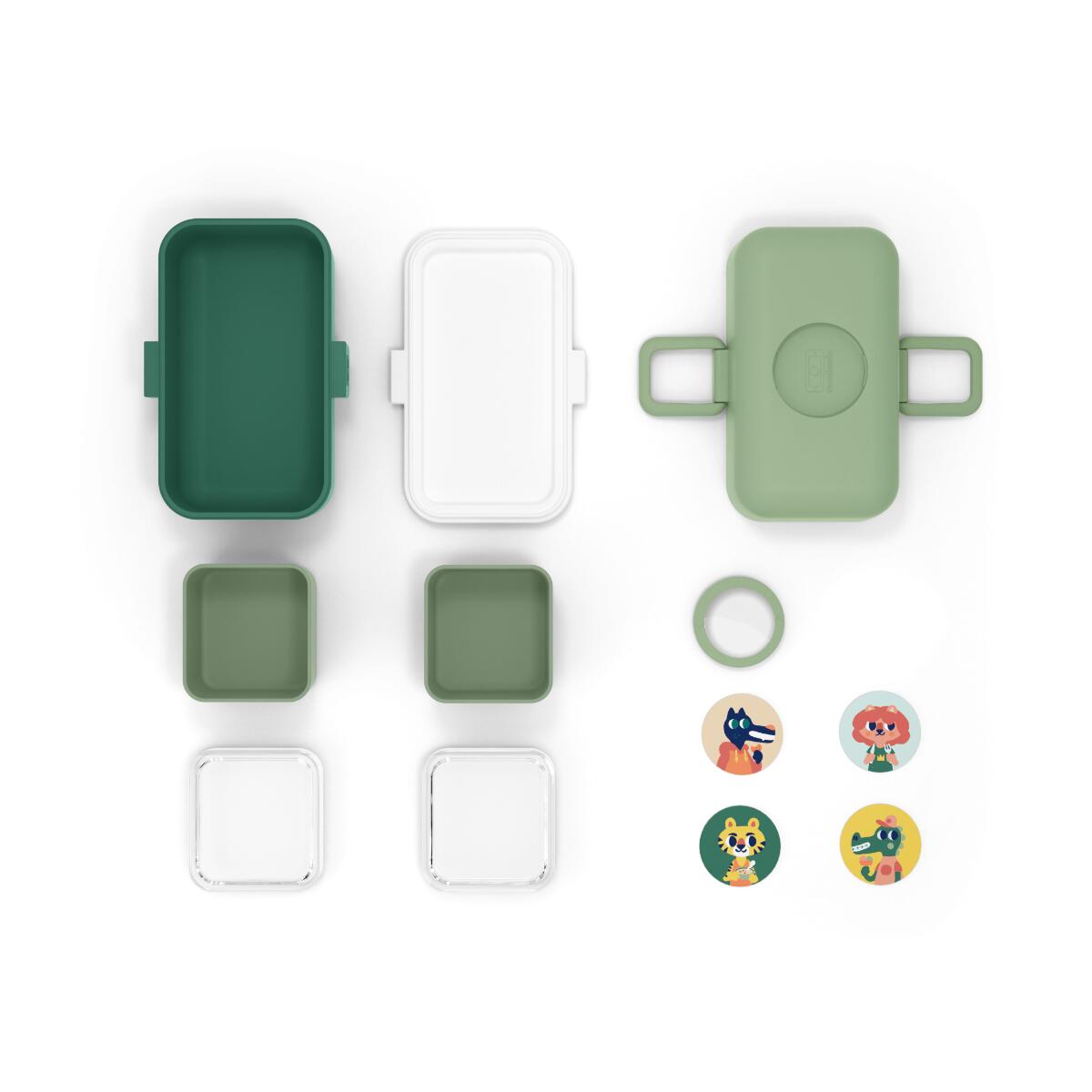 Portapranzo con scomparti 800ml |Bambini |Scuola, picnic |Tresor 3/6