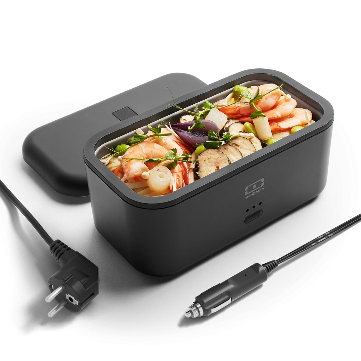 MONBENTO Boite repas chauffante 700ml|Bureau, road trip|Cable voiture inclus|Warmer