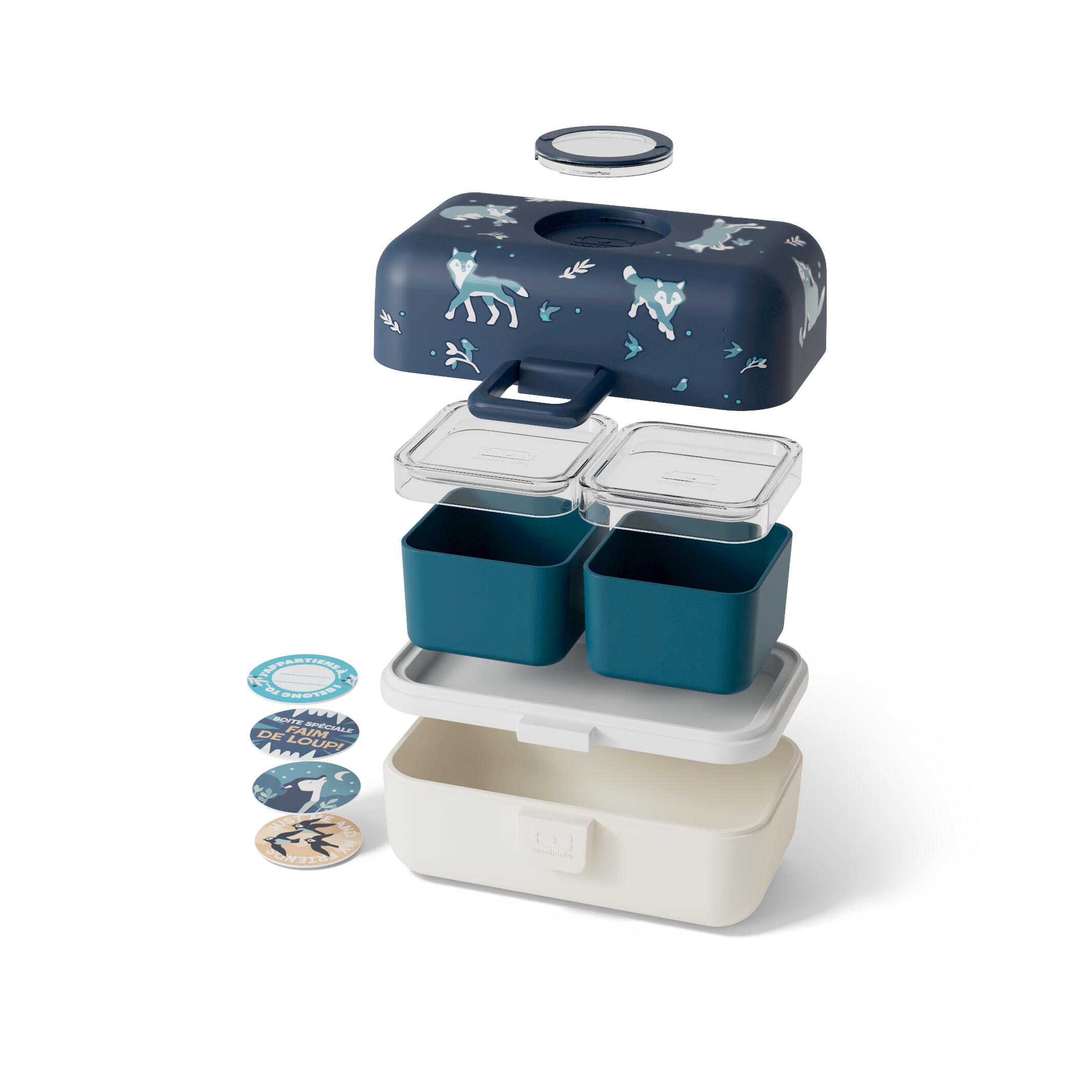 Porta snack con 8 scomparti, vassoio porta snack con coperchio e maniglia, perfetto per picnic e riunioni di famiglia, adatto per conservare dolci, biscotti, frutta, noci e altri snack, bianco
