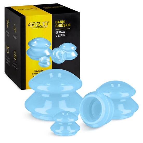 Silikon Schröpfgläser 4er Set 4FIZJO MED+