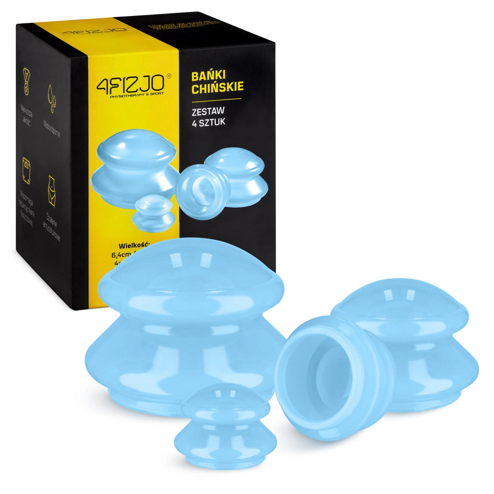4FIZJO Silikonové masážní baňky MED+ 4FIZJO, 4 ks