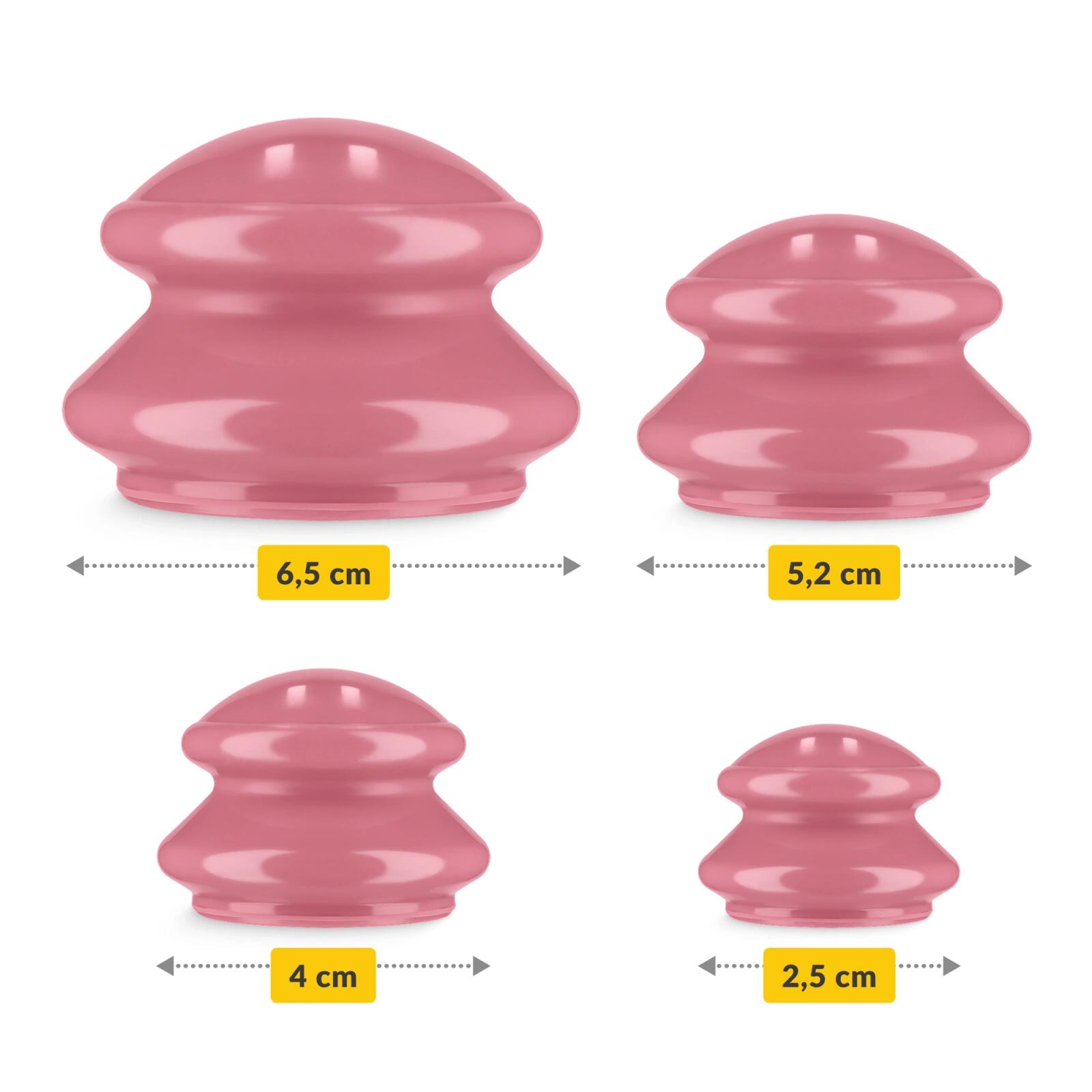 Cupping set rubber massage thuistherapie ontspanning 4st 4FIZJO PRO+ 7/7
