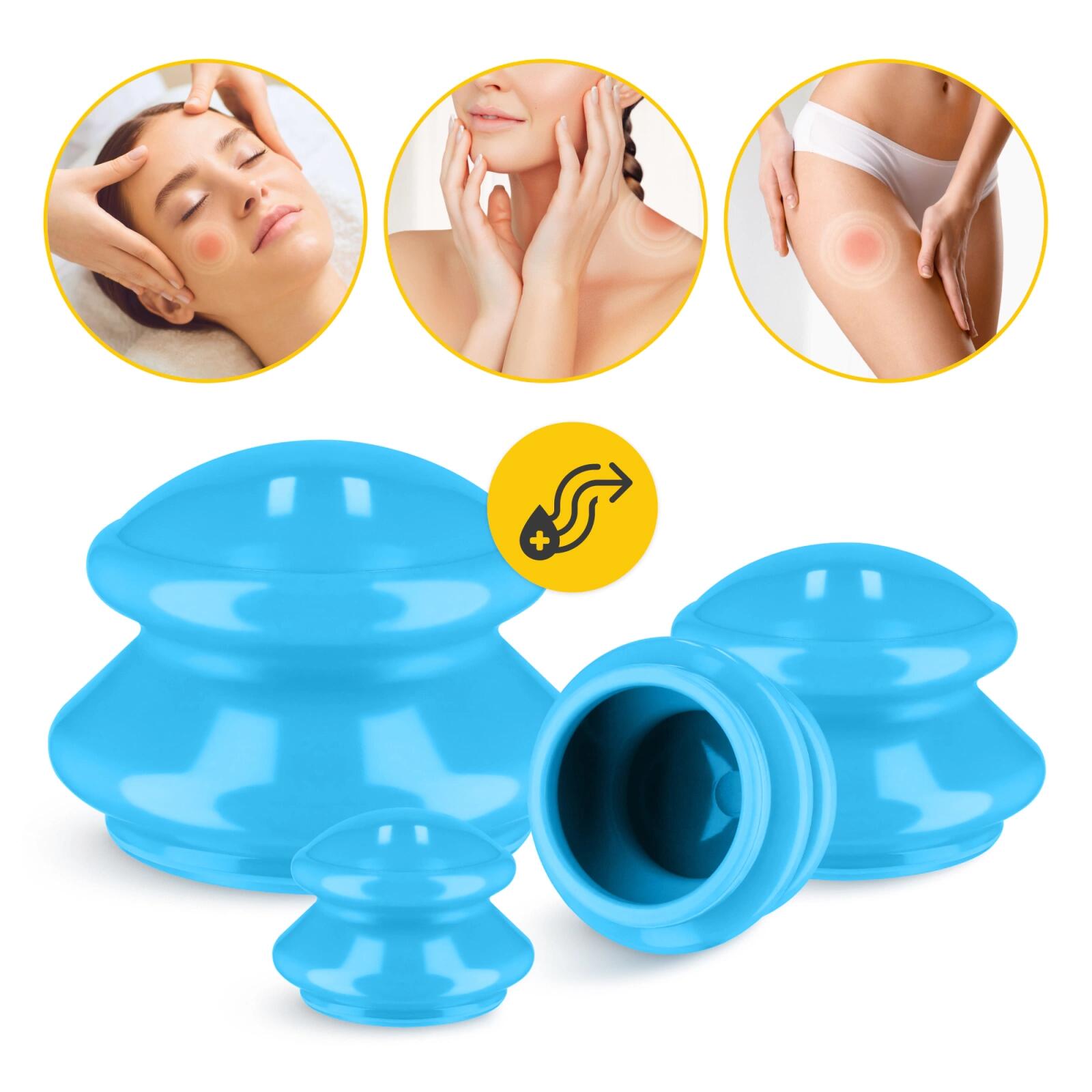 Gummi Schröpfgläser Set 4 Stück für Massage 4FIZJO PRO+ 2/7