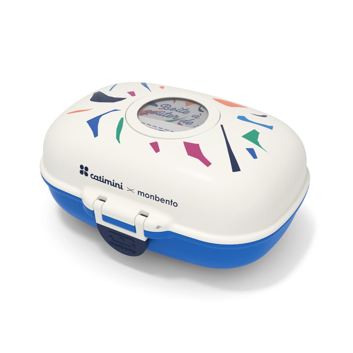 Monbento - Boite À Goûter 600ml|enfants|ecole, Pique-nique|gram - Lunchbox - Blanc|bleu - 600 Ml - Decathlon