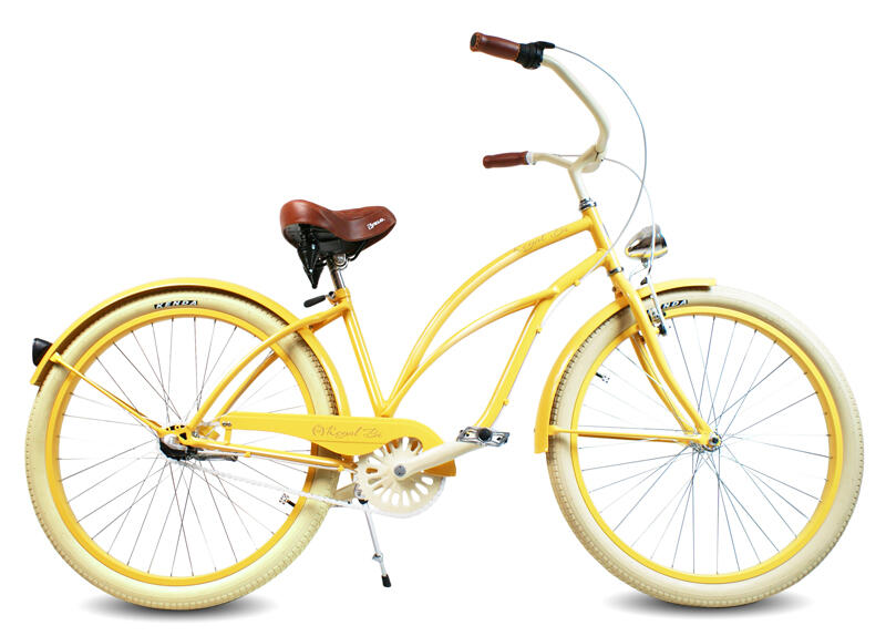 Rower Beach Cruiser Miejski Damski 18,5