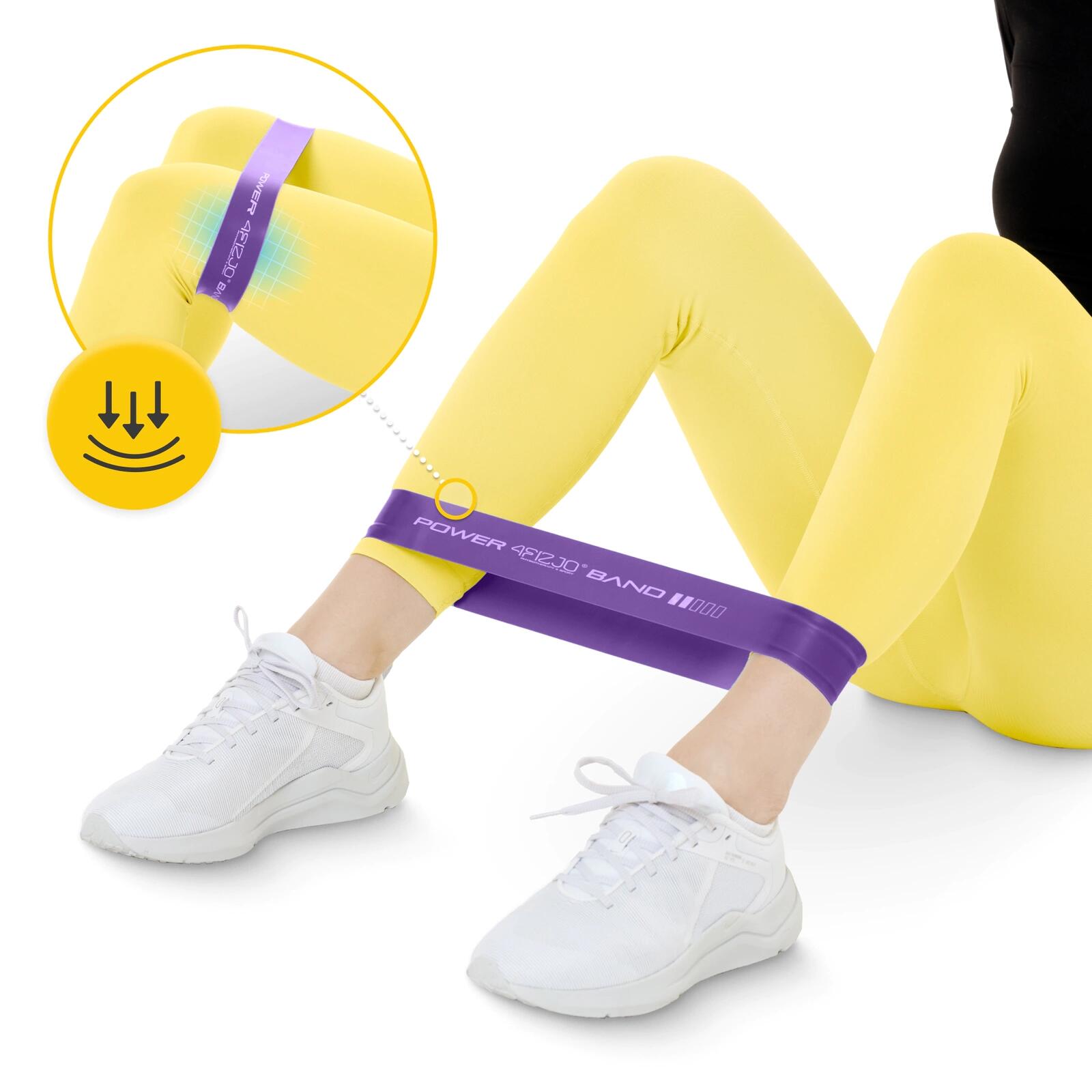 MINI POWER BAND 5er Set 4FIZJO Übungsbänder für Fitness & Home-Workout 5/6