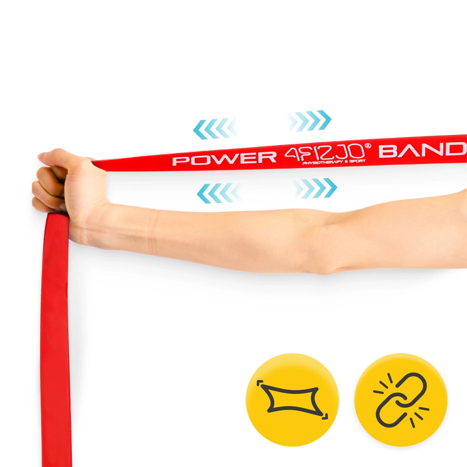 POWER BAND Widerstandsband 4FIZJO Fitnessband für Klimmzüge & Training 5/7