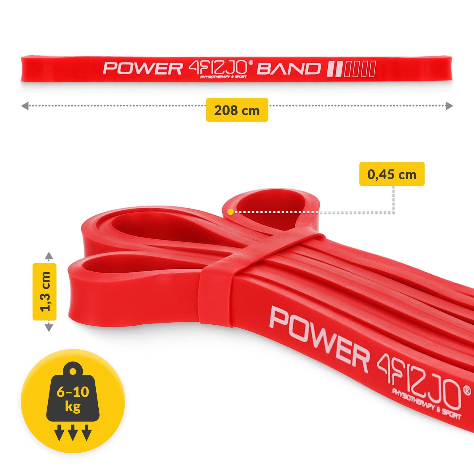 POWER BAND Widerstandsband 4FIZJO Fitnessband für Klimmzüge & Training 2/7