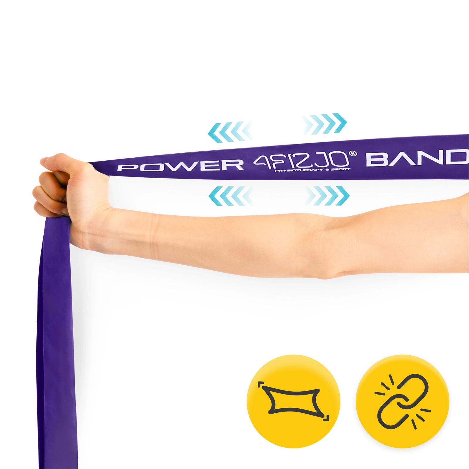 Weerstandsband krachttraining latex fitness spieropbouw 4FIZJO POWER BAND 4/7