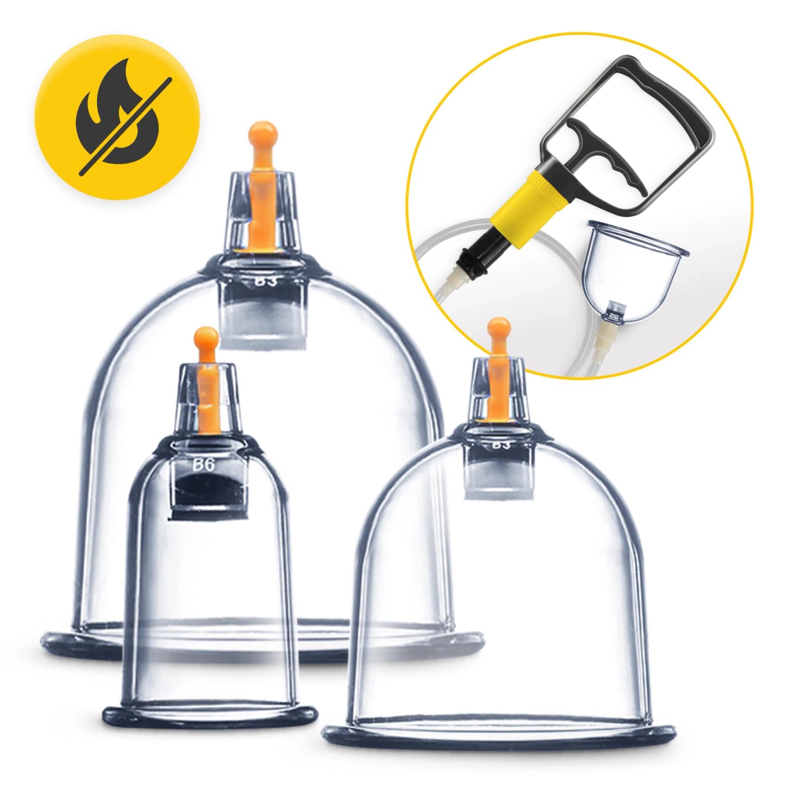Coppette a vuoto senza fuoco set 24 pz 8 misure coppette profilate pompa 4FIZJO 5/7