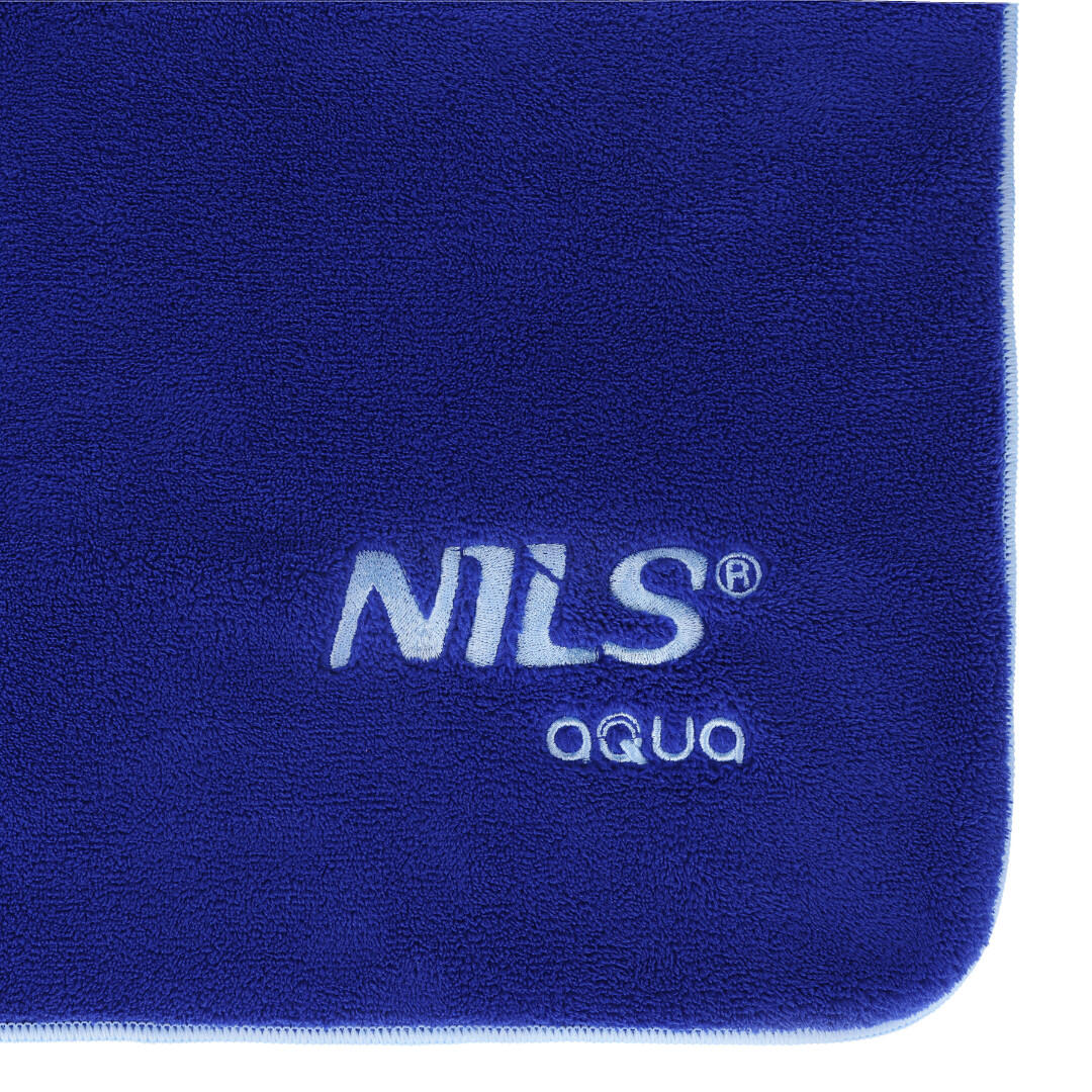 Serviette microfibre éponge 160 x 80 cm NAR14 NILS AQUA 5/7