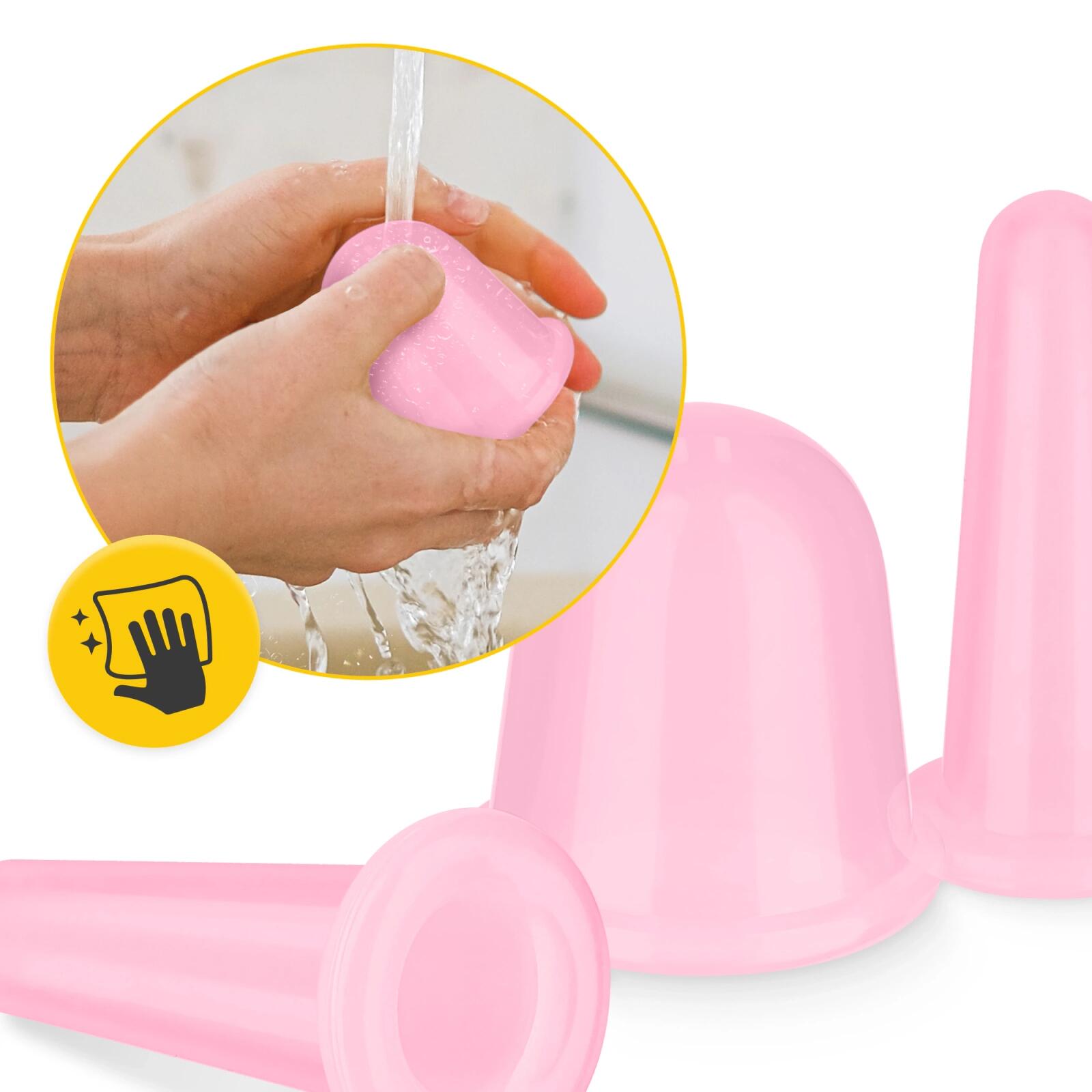 Silikon Schröpfgläser 5er Set 4FIZJO FACE+ 6/7