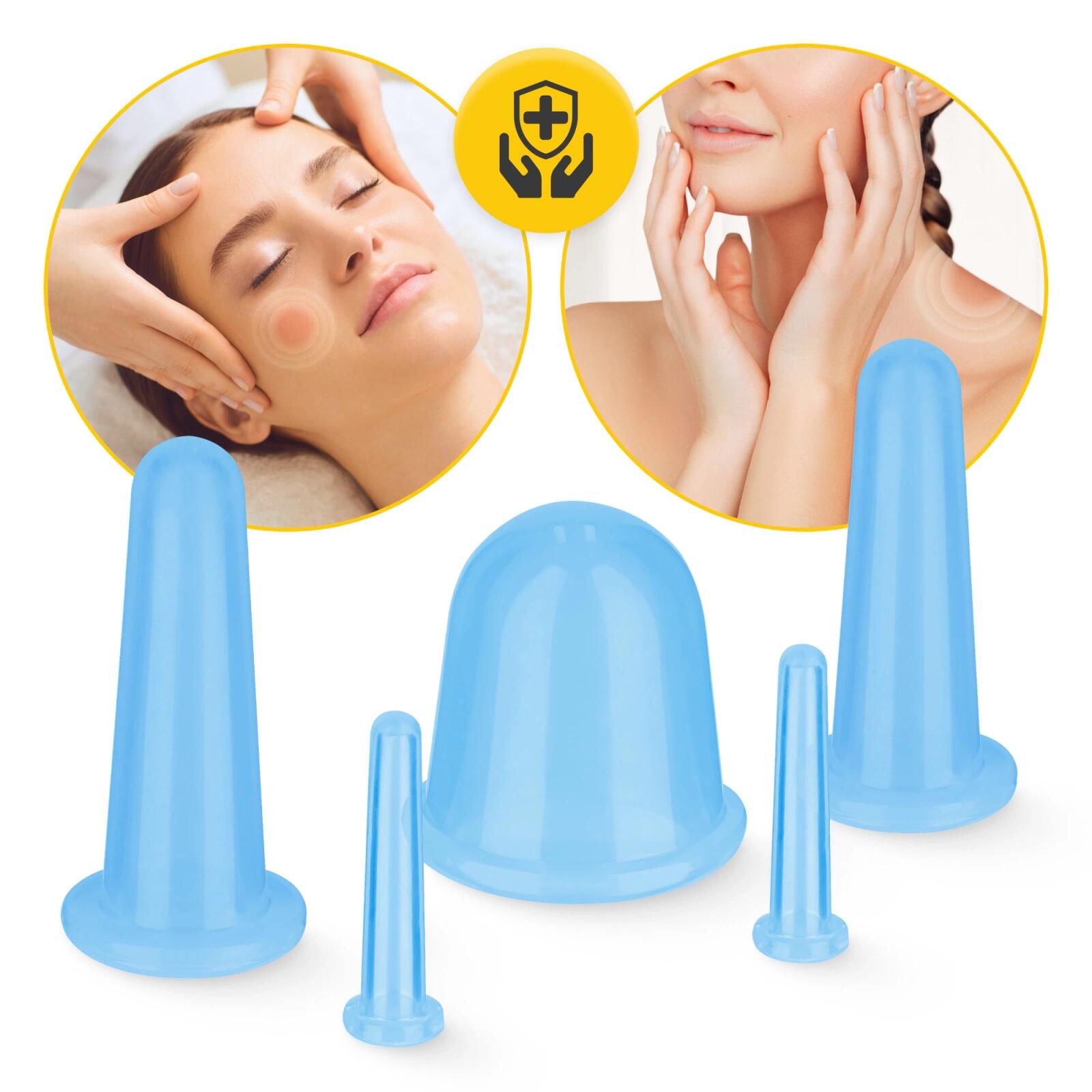 Silikon Schröpfgläser 5er Set 4FIZJO FACE+ 3/7